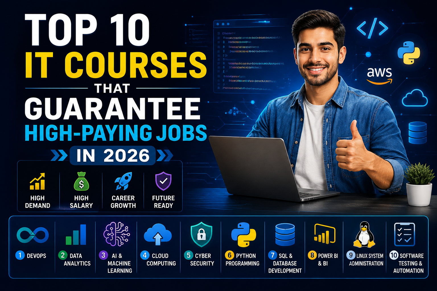 Top 10 IT Courses That Guarantee High-Paying Jobs in 2026 | Complete Career Guide for Students