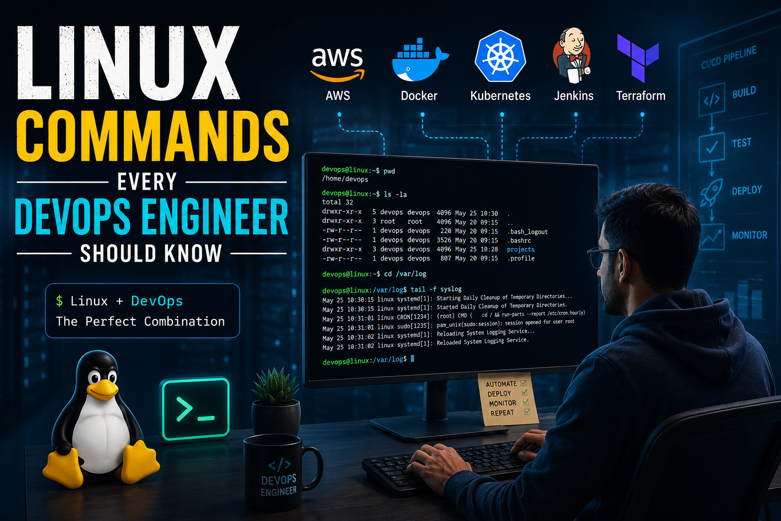 Linux Commands Every DevOps Engineer Should Know: A Practical Guide for Beginners