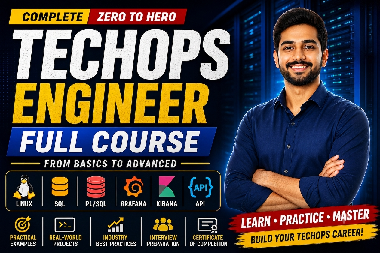 Complete TechOps Engineer Bootcamp: From Beginner to Job Ready