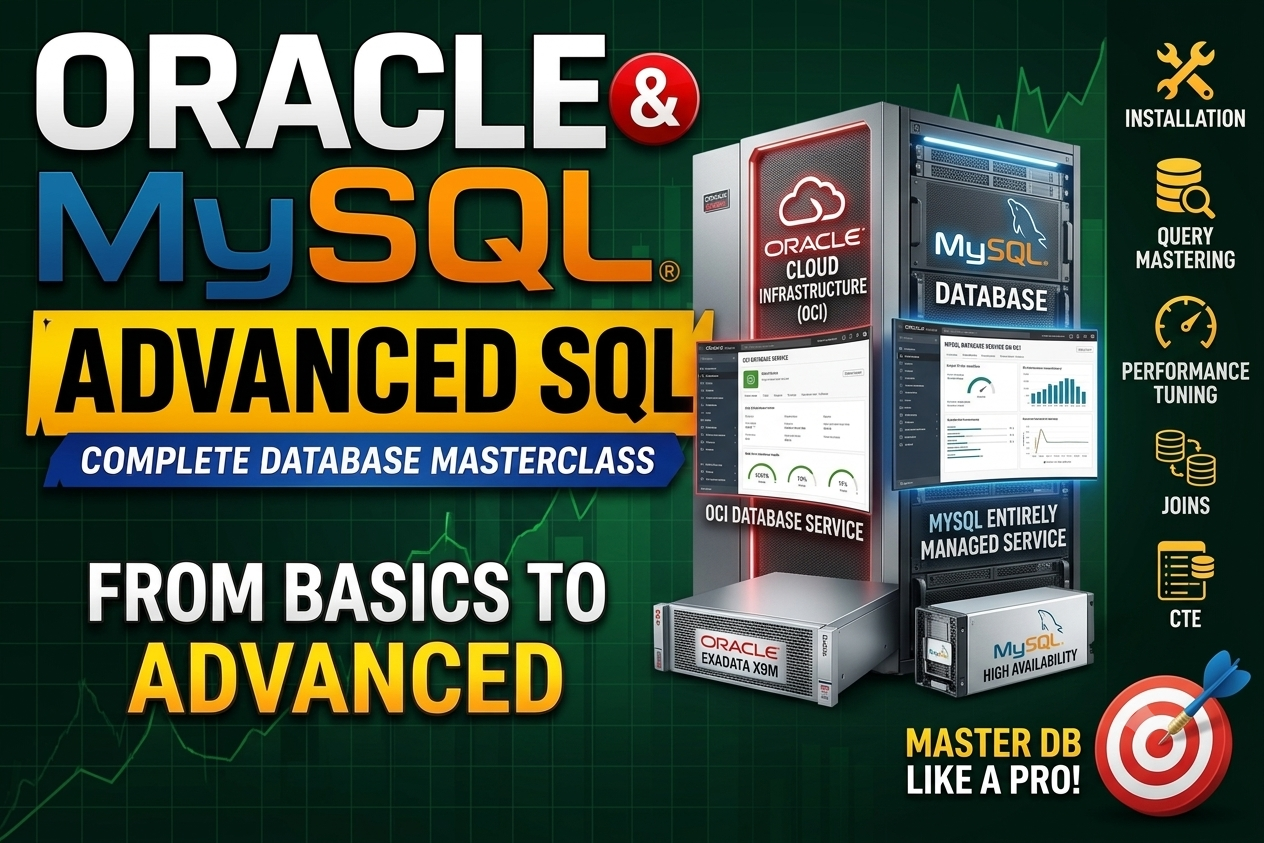 Oracle Database & MySQL Masterclass: Advanced SQL from Beginner to Expert